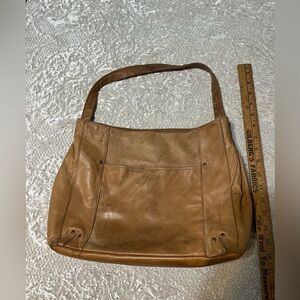 American Leather Company Leather Hobo Shoulder Bag.